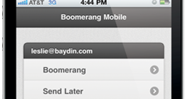 screenshot of date detection feature in email