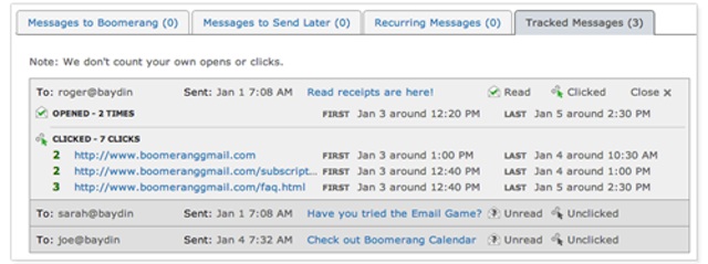 How to view read receipt results?