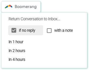 Return to inbox if no response